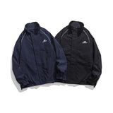 Unisex Jacket Vintage Stand Collar Sports Jacket Spring and Autumn Coat