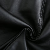 Red Leather Jacket Fall Winter Hooded Leather Women's Detachable Hat Long-Sleeve Zipper Fleece-Lined Wallet