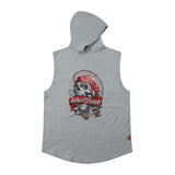 Men Vest Hooded Vest Loose Hip Hop Sleeveless T-shirt