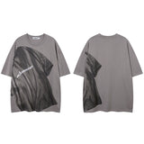 Men T Shirt Oversize Hip Hop Retro Couple Short Sleeve T-shirt