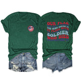 Casual T-Shirt OUR FLAG DOES NOT FLY BECAUSE Loose Short Sleeve