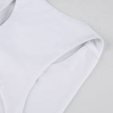 Women Jumpsuit Hollow Backless round Neck Jumpsuit