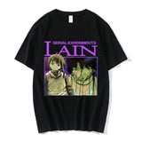 2024Anime Print Serial Experiments Lain  Cotton T-Shirt