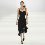 Women Dresses Sexy Sling Dress Midi Dress Evening Gown (Zns0409)