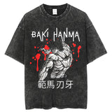 Grappler Baki Kyokudai Taikai Anime T-shirt Harajuku