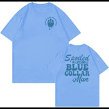Spoiled By My Blue Collar Man T-Shirt Funny Blue Collar Shirt