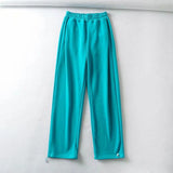 Women Sweatpants Loose Wide Leg Knitted Sports Casual Sweatpants Harem Pants