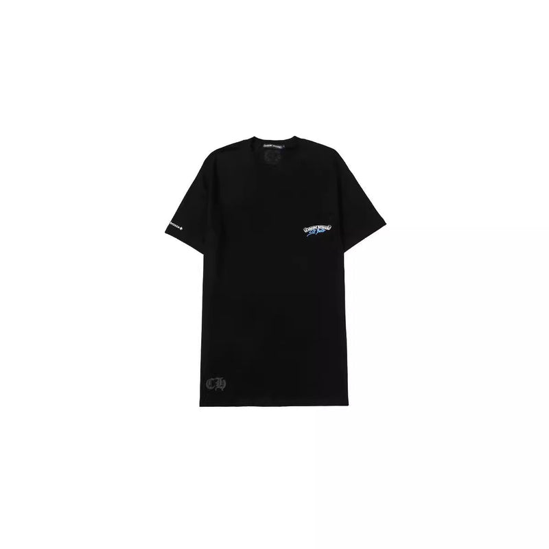CHH Chrome Heart T Shirts Chrome Hearts Text Cross Sanskrit Short Sleeves