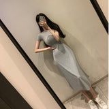Women's Dresses Short Sleeve round Neck Dress Long Dress