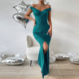 Women Dress Sexy Slit Sheath Dress