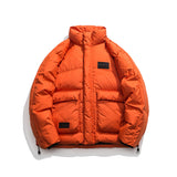 Unisex Winter Cotton Coat Three-Dimensional Pocket Decoration Stand-up Collar down Jacket