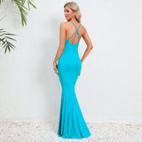 Women Date Dress Summer Sexy Slim Strap Fishtail Skirt