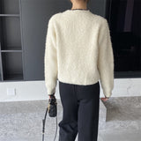 Women Cardigan Sweater Autumn Sweater Coat Knitted Cardigan Short Top 3t843