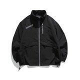 Unisex Jacket Autumn Stand Collar Baggy Coat