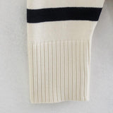 Women Sweater Knitwear Autumn and Winter Striped Loose Long Sleeve round Neck Pullover Sweater Sweater