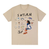 SZA Saturn T-shirts Men Women Fashion Hip Hop Harajuku T-shirt