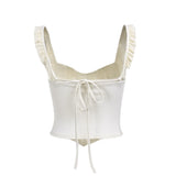 Women Tops Spring Summer Slim-Fit Spaghetti-Strap Camisole Top