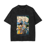 Printed washed old short-sleeved t-shirt