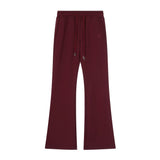 Men Sweatpants Casual Flared Pants Men's Casual Loose Micro-Flared Wide Leg Trousers