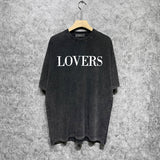 Amiri T Shirts Washed and Worn Retro Short Sleeve T-shirt