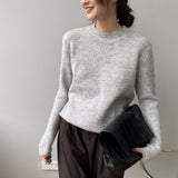 Women Winter Knitted Sweater Long Sleeve Thick Knitwear 8t7196