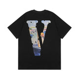 Vlone T Shirt Spring Summer Crew Neck Pullover Short Sleeve