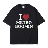 I Love Metro Boomin Graphic Print T Shirt Men Women's Hip