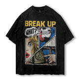 Men T Shirt Vintage Short Sleeve T-shirt Retro Loose Half Sleeve