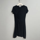 Women Dresses Short Sleeve Pleated Dress