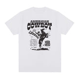 Cowboy Graphic T-Shirts Summer Women 70s Retro T Shirt