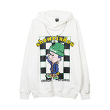 Men Hoodie Graffiti Necklace Hooded Sweater Men's and Women's Hip Hop Hooded Top