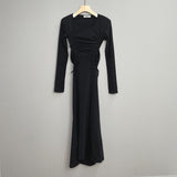Women Dresses U-Collar Long Skirt Umbrella Skirt Long Skirt