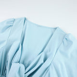 Women Dress Light Blue Dress Loose Casual Dress
