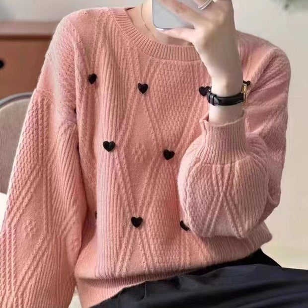 Women Knitwear Autumn and Winter round Neck Knitwear Sweater