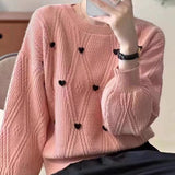 Women Knitwear Autumn and Winter round Neck Knitwear Sweater