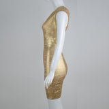 Women's Wedding Dress Gilding Bandage Hip Skirt Evening Dress