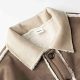 Unisex Winter Cotton Coat Vintage Embroidered Lapel Cotton Jacket