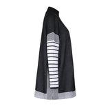 Women Knitted Sweater Autumn and Winter Striped Sweater Women's Loose
