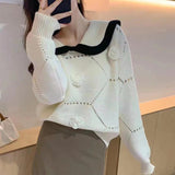 Women Knitted Pullover Autumn and Winter Three-Dimensional Loose Sweater