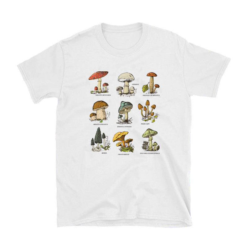 Dreamchase-JF Mushroom Special Funny Printed T Shirt Women