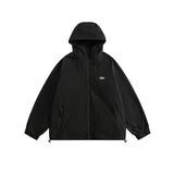 Unisex Jacket Retro Mechanical Style Shell Jacket Boys Hooded Jacket