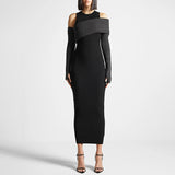 Women Dresses Spring Slim-Fitting Dress Knitted Dress (Qymy0409)