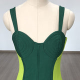 Women Evening Dress Sexy Slim Fit Bandage One-Piece Dress Camisole Gown