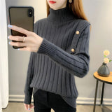Women Knitwear Autumn and Winter Turtleneck Knitwear Loose Sweater