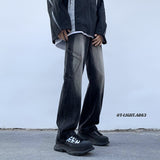 Men Jeans Gradient Jeans Straight-Leg Pants Casual Trousers
