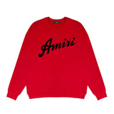 Amiri Long Sleeved Shirt Fashion Brand Crew Sweatshirts round Neck Sweater