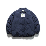 Unisex Winter Cotton Coat Multi-Pocket Lapel down Jacket Retro Loose and Warm down Jacket Men