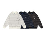 Unisex Hoodie Autumn Striped Printed Sweater
