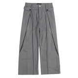 Men Sweatpants Fall Loose Drooping Straight-Leg Pants Casual Wide-Leg Draggle-Tail Trousers