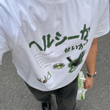 Y2k Japanese Streetwear T-Shirts Female Oversized Harajuku